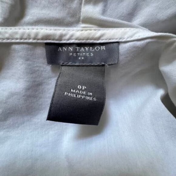 WHITE RUFFLE BUTTON DOWN TOP - Picture 4 of 4